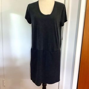 ANTHROPOLOGY DOLAN LEFT COAST COLLECTION BLACK MINI DRESS TUNIC SIZE XS/S